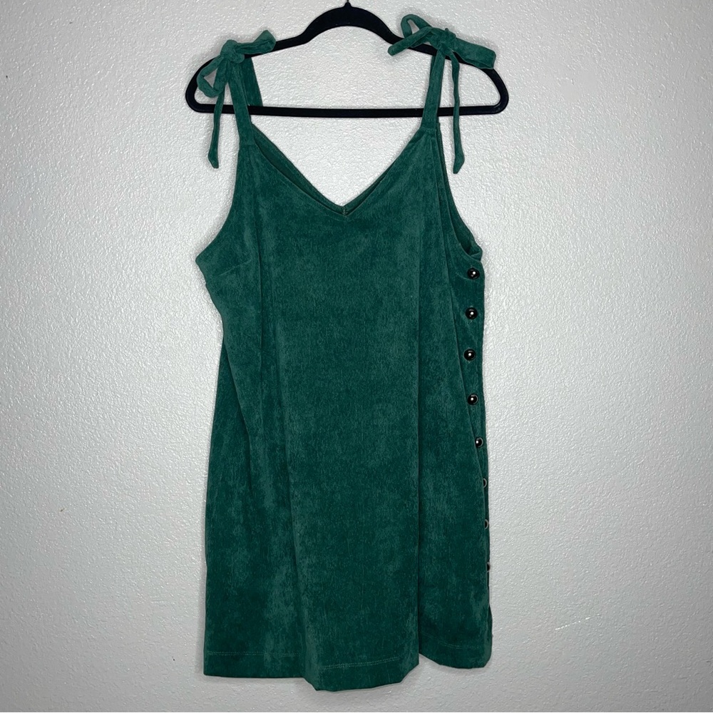 Dillards evolutionary Emerald green mini dress- XL
